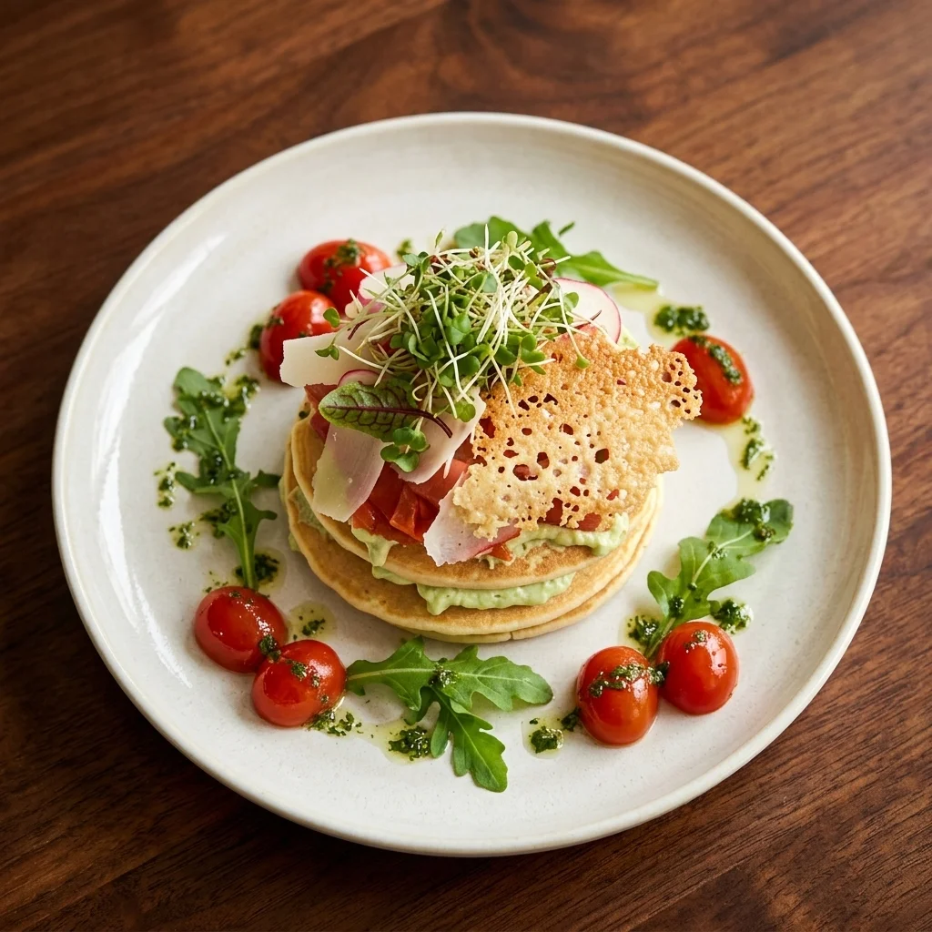 Spinach and Salmon Pancakes at SOHO Kitchen + Wine, Exchange District, Winnipeg